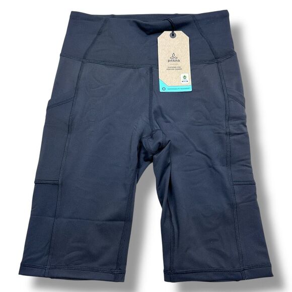 NWT - prAna Electa Short II‎ 10” Women’s Size Extra Small  XS Black Bike Shorts - Picture 6 of 9